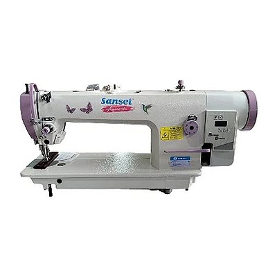 MAQUINA TRANSPORTE DUPLO DIRECT DRIVE SANSEI AQUARELA 0303D - PONTO 12 MM - 220 V COM PÉS E MESA DESMONTADOS