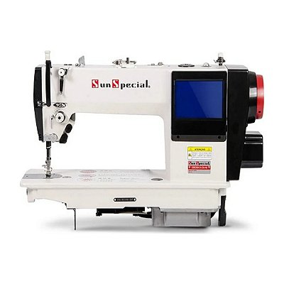 Máquina de Costura Reta Eletrônica Sunspecial SS-6830M-D4-DM-HM - 220 vlts + KIT DE CALCADORES