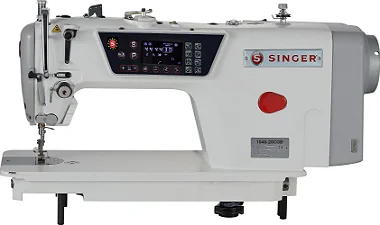 Máquina Reta Eletrônica com Pontos decorativos Retos Singer 154S - 110 V Completa com pés e mesa montados