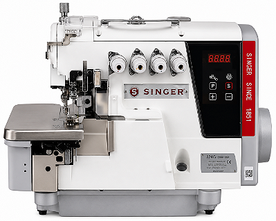 Máquina Overloque Ponto Cadeia Singer 324G-241 com 4 Fios Direct Drive 220V com Pés e Mesa Desmontados