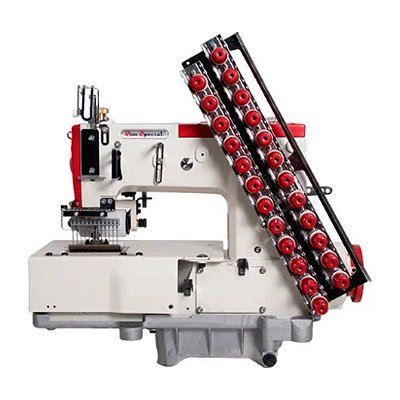 Máquina Elastiqueira Plana 12 Agulhas Sun Special SS1412D-MR-SU - 220V
