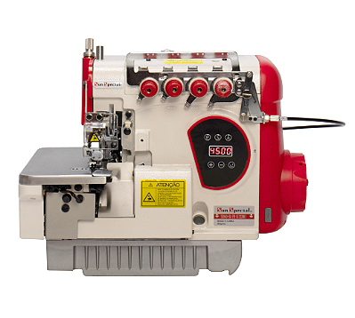 Máquina Overloque Ponto Cadeia Direct Drive 4 fios Sun Special BK SS94D-BK-PR-SU 220v