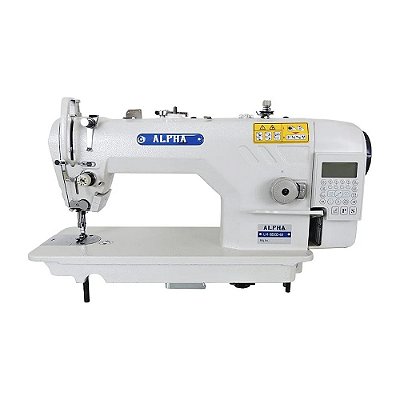 Máquina de Costura Reta Direct Drive Alpha LH-9800D-4M - 220 VLTS + KIT DE CALCADORES