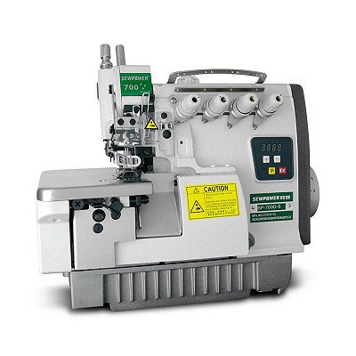 Maquina Interloque com Motor Direct Drive SewPower Bitola Media SP-700D-5 - 220 V COM PÉS E MESA DESMONTADOS