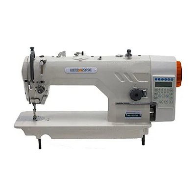 MAQUINA RETA ELETRONICA MEGAMAK MK-9800D-4M - 220 V COM PÉS E MESA DESMONTADOS