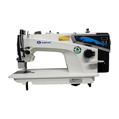MAQUINA RETA 1 AGULHA MOTOR DIRECT DRIVE SANSEI  SA-MQ1 - 220 V COM KIT DE CALCADORES
