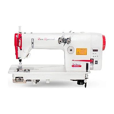 MAQUINA PONTO CORRENTE 2 AGULHAS DIRECT DRIVE SUN SPECIAL SS3800D-2 - 110 V COM PÉS E MESA DESMONTADOS