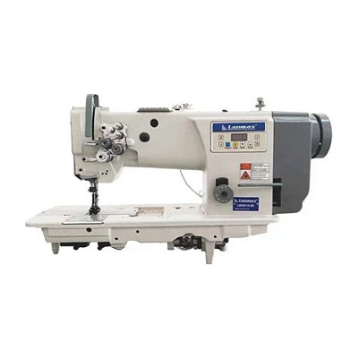 MAQUINA TRANSPORTE TRIPLO DIRECT DRIVE 1 AGULHA LANMAX LM-20618-1D - 220 V + KIT PREMIUM E CADEIRA ESPECIAL PARA COSTUREIRA