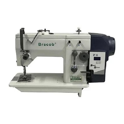 MÁQUINA ZIG ZAG BRACOB DIRECT DRIVE BC20U53 AT - 220 V COM PÉS E MESA DESMONTADOS