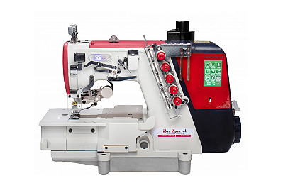 Máquina Galoneira Plana Eletrônica Sun Special SS80ED-01-CBX-1364UT-SP-ES - 220 V COM PÉS E MESA DESMONTADOS