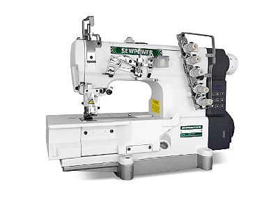 Maquina Galoneira Plana Fechada SewPower SP-550D-01 - 220 V + KIT PREMIUM E CADEIRA ESPECIAL PARA COSTUREIRA