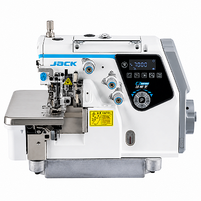 Máquina Overlock 1 Agulha 3 Fios Jack C7-3 URUS com Inteligência Artificial 220V + Kit Premium Carbon e Cadeira para Costureira