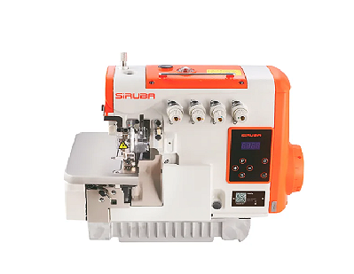 Maquina Overloque Ponto Cadeia com corte de linha e levantamento automatico de calcador Siruba 547QE-514M-3-24-ECB - 220 V + KIT PREMIUM E CADEIRA PARA COSTUREIRA
