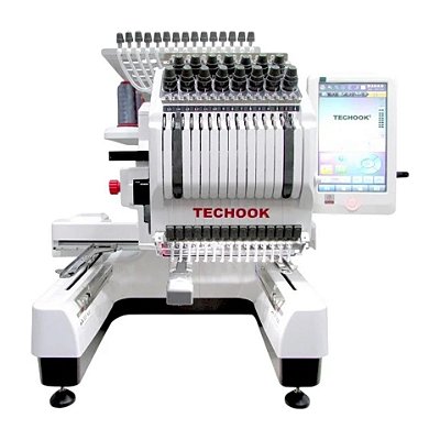 Máquina de Bordados Industrial Techook TK-1501TC 15 Agulhas 220V Pés e Mesa Montados