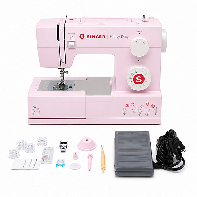 Máquina de Costura Singer HD4411 Tulip 220V Doméstica Heavy Duty Original