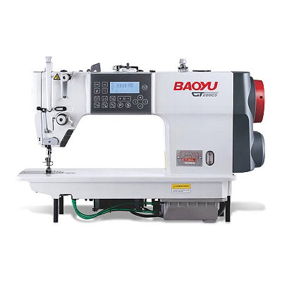 Maquina Reta Eletronica Direct Drive Step Motor Carter Fechado Lancadeira Japonesa Bayou GT-288M-J - 220 V COM PÉS E MESA MONTADOS
