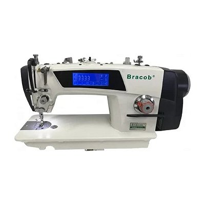 Maquina Reta Eletronica Direct Drive com corte de linha Touch Screen Bracob Bc D5-4- 220 V