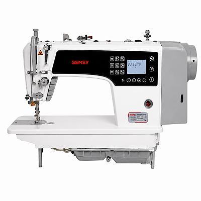 Máquina Reta Eletrônica Direct Drive Carter Blindado Gemsy S4A-DC 220V + Kit Premium Especial + Cadeira Especial para Costureira