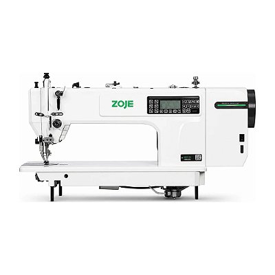 Máquina Transporte Duplo Eletrônica Zoje A0323L-D4-01 220V com Motor de Passo – Completa com Pés e Mesa Montados