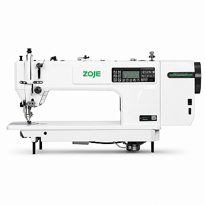 Máquina Transporte Duplo Eletrônica Zoje A0323L-D4-01 220V com Motor de Passo – Completa com Pés e Mesa Montados