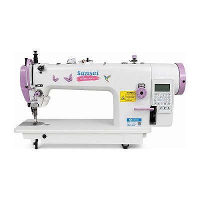 Máquina Transporte Duplo Sansei Aquarela 0303L-D4 Ponto 12 mm 110V + Kit Premium Especial