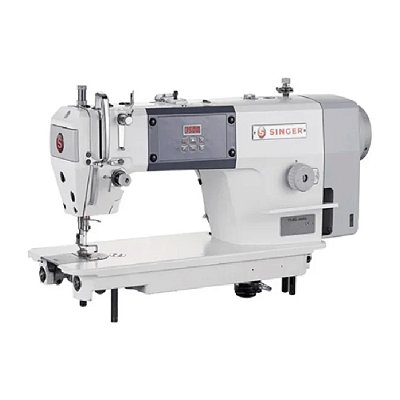 Máquina Reta Singer 114G-20 CFB Direct Drive com Corte de Linha 110 V COM PÉS E MESA MONTADOS