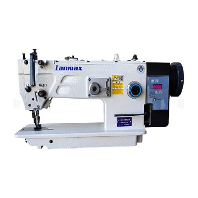 Maquina transporte Duplo Reta e Zig Zag Lanmax LM-2532D-ZTD direct drive -220 V COM PÉS E MESA MONTADOS