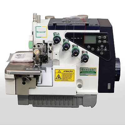 MAQUINA OVERLOQUE PONTO CADEIA ELETRONICA BRACOB S4-4 AT EUT - 220 V COM PÉS E MESA DESMONTADOS