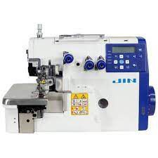MAQUINA OVERLOQUE 2 AGULHAS PONTO CADEIA ELETRONICA JUKI JIN M1-424 SF - 220 V COM PÉS E MESA DESMONTADOS