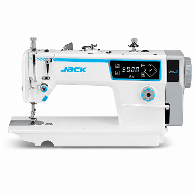 Máquina de Costura Industrial Reta Direct Drive com Corte de Linha Jack A2C 110V com Pés e Mesa Desmontados