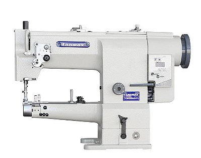 Máquina de Braço Transporte Triplo Lanmax LM-3628G Motor Direct Drive Formato em Meia Mesa 220v + KIT PARA FECHAR BOLSAS E AFINS