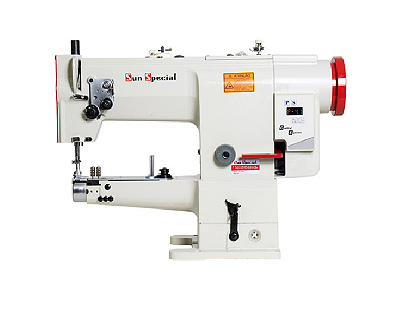 Máquina Transporte Triplo Braço Direct Drive Sun Special SS335VD-8-H-QI 220V COM PÉS E MESA MONTADOS