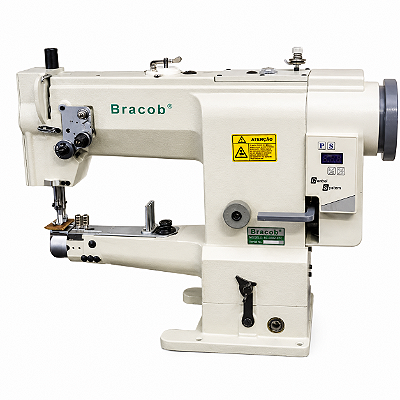Máquina de Braço Transporte Triplo Bracob BC 2628 LG AT 220V Direct Drive com Pés e Mesa Montados