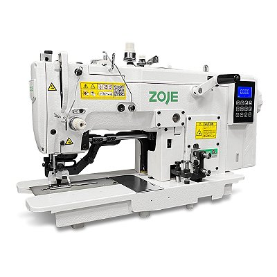 Maquina Caseadeira Reta Mecânica com Motor de Passo e Direct Drive Zoje ZJ-781-3-BD/PF  - 220 V + KIT PREMIUM CARBON E CADEIRA PARA COSTUREIRA
