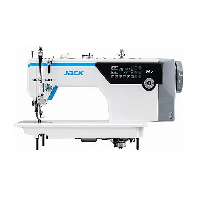 Máquina de Costura Industrial Jack H7 220V Transporte Duplo 750W com Pés e Mesa Desmontados