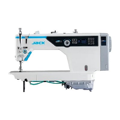MAQUINA RETA ELETRONICA JACK A5EA7 AMH PONTO 7 MM - 2 COM 2 CHIPS DE INTELIGENCIA ARTIFICIAL - 220 V KIT PREMIUM EXCLUSIVO + CADEIRA ESPECIAL PARA COSTUREIRA