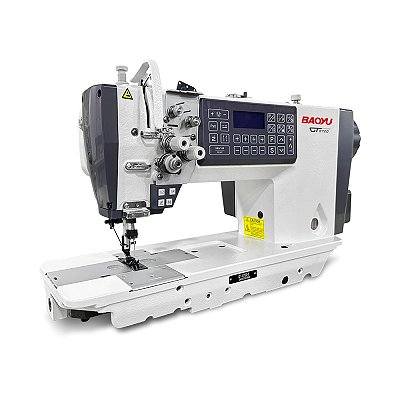 Maquina Pespontadeira Eletrônica Fixa com Motor de Passo Bayou GT-8720-5 - 220 V + KIT CARBON E CADEIRA PARA COSTUREIRA