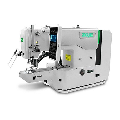 Maquina Travete Eletrônica Leve Zoje 40x30mm ZJ-1900DSS-3-04-V4 - 220 V + KIT PREMIUM CARBON E CADEIRA PARA COSTUREIRA