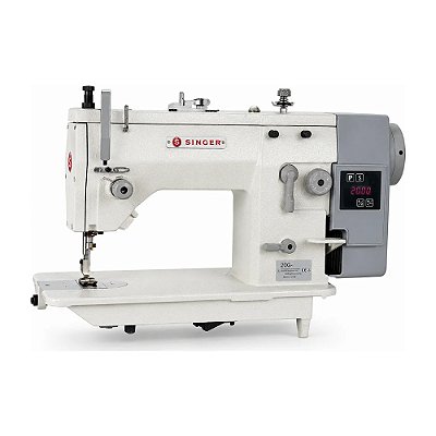 Máquina Zig Zag Industrial Singer 20G-605CEA Motor Direct Drive 220V + Kit Premium Carbon Exclusivo