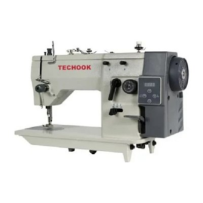 MAQUINA ZIG ZAG MOTOR DIRECT DRIVE Techook TK-20U53D - 220 V COM PÉS E MESA MONTADOS