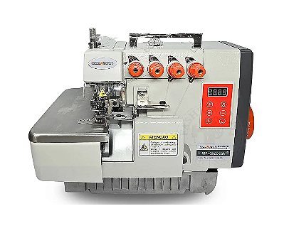 MAQUINA OVERLOQUE PONTO CADEIRA DIRECT DRIVE MEGAMAK MK705DD - 220 V COM PÉS E MESA DESMONTADOS