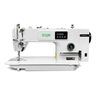 MAQUINA RETA MOTOR DIRECT DRIVE ZOJE A6000P-D-G - 110V COM CORTE DE LINHA + KIT DE CALCADORES DE BRINDE