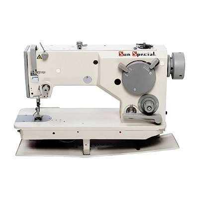 MAQUINA DE COSTURA ZIG ZAG INDUSTRIAL PESADA PARA COURO SUNSPECIAL SSTC-82800 MOTOR SERVO ELETRONICO