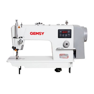 Máquina Reta com Corte de Linha GEMSY SS2-DC-SG 220V + KIT PREMIUM CARBON EXCLUSIVO