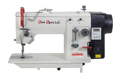 MÁQUINA ZIG ZAG 02 PONTOS SUN SPECIAL SEMI INDUSTRIAL - SS20U53D-PR-QI-110 V + KIT PREMIUM CARBON EXCLUSIVO