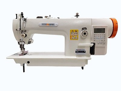 Maquina Reta Transporte Duplo Direct Drive Megamak Eletronica MK0303-D4 - 220 V + KIT CARBON PREMIUM EXCLUSIVO