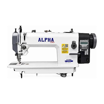 Máquina de Costura Industrial Transporte Duplo Eletrônica Alpha LH-0303-ED4 220V + Kit Premium Carbon Exclusivo