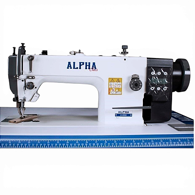 MAQUINA TRANSPORTE DUPLO DIRECT DRIVE ALPHA LH-0303D - 220 V COM PÉS E MESA DESMONTADOS