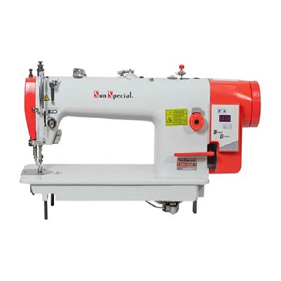 Máquina Reta Transporte Duplo DIRECT DRIVE BASE COM 33 CM SUN SPECIAL SS0303DL-PR-QI - 220V COM PÉS E MESA DESMONTADOS