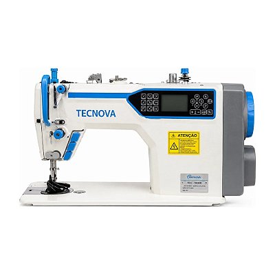 Máquina Reta Eletrônica Tecnova TN-Q8-4D Motor de Passo Direct Drive 220V Completa e Montada